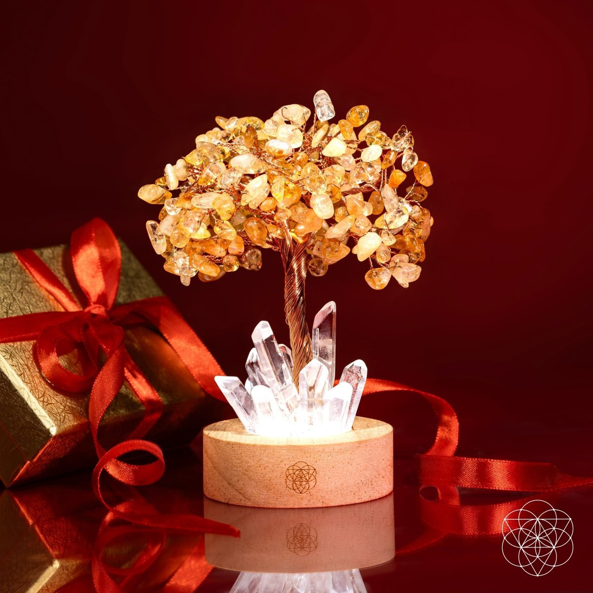 Golden Lamp of Wealth - Citrine Tree by Conscious Items at Shirley Shoppe
