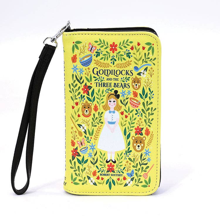 Goldilock and the Three Bears Book Wallet in vinyl by Quirks! at Shirley Shoppe