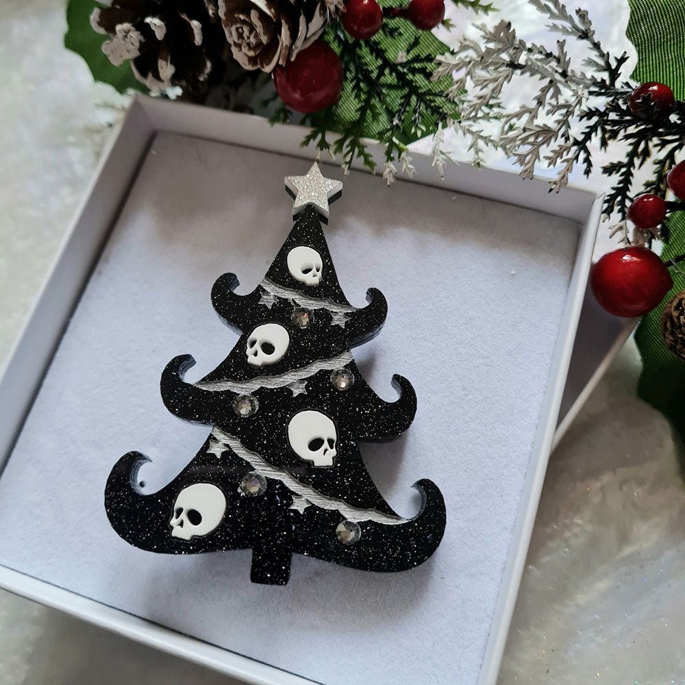 Gothic Christmas Tree Necklace by Cherryloco Jewellery by Quirks! at Shirley Shoppe