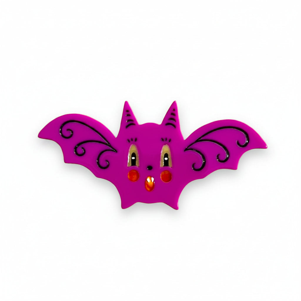 Gothic Glam Bat Scatter Pin PLUM by Johanna Parker x Lipstick & Chrome