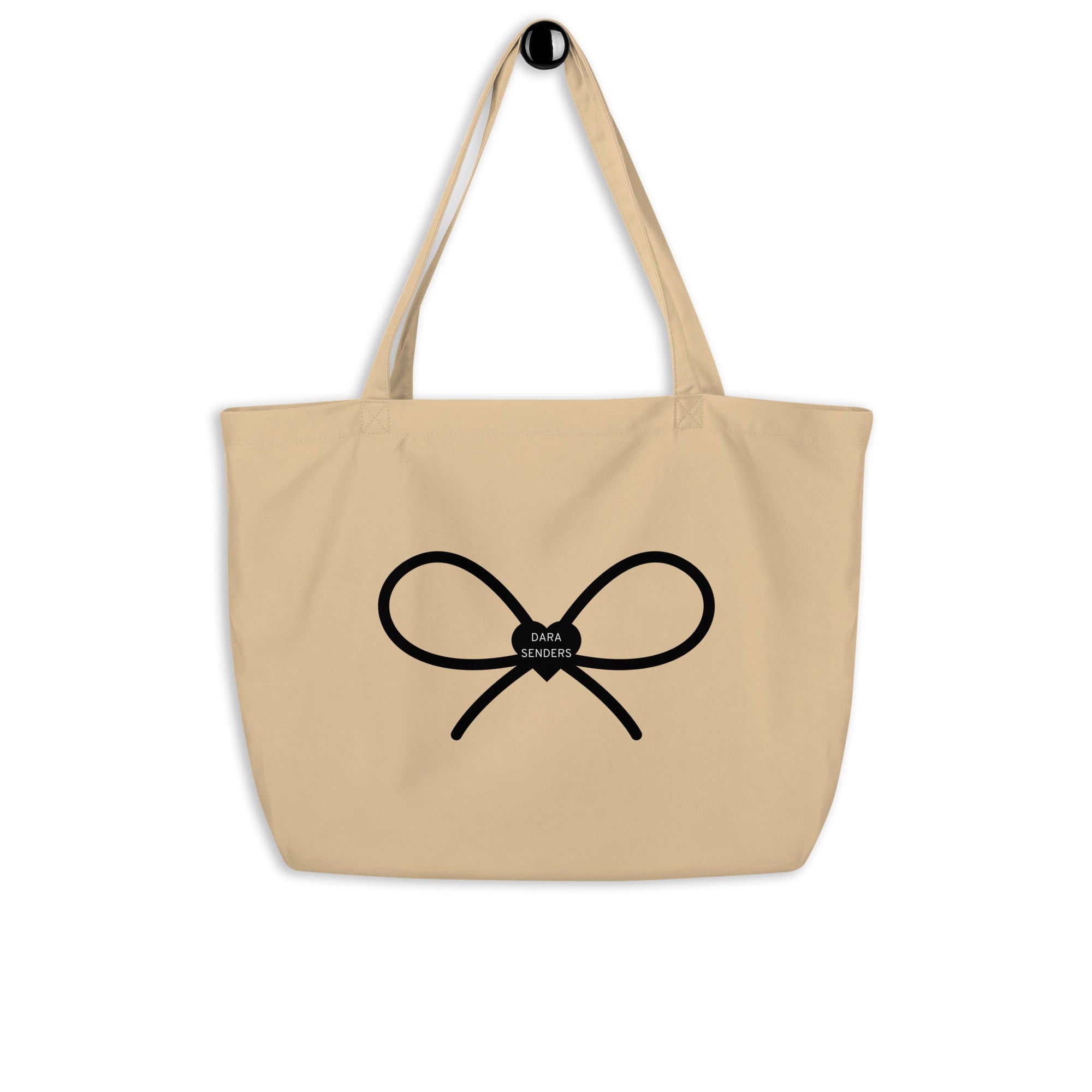 GOURMET LOVE (Champagne, Baguette, Fromage, Croissant) Tshirt - LARGE ORGANIC TOTE BAG by DARA SENDERS at Shirley Shoppe