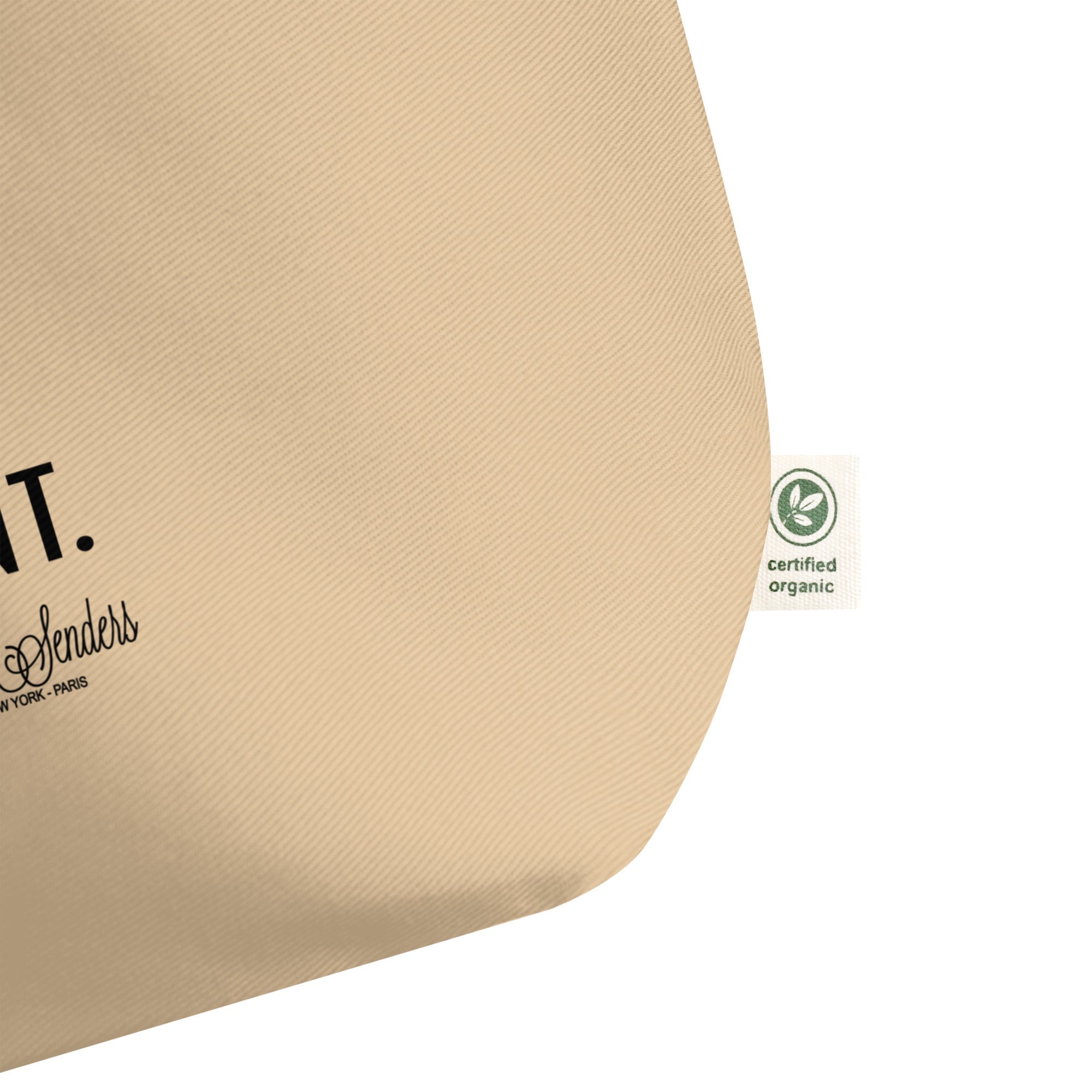 GOURMET LOVE (Champagne, Baguette, Fromage, Croissant) Tshirt - LARGE ORGANIC TOTE BAG by DARA SENDERS at Shirley Shoppe