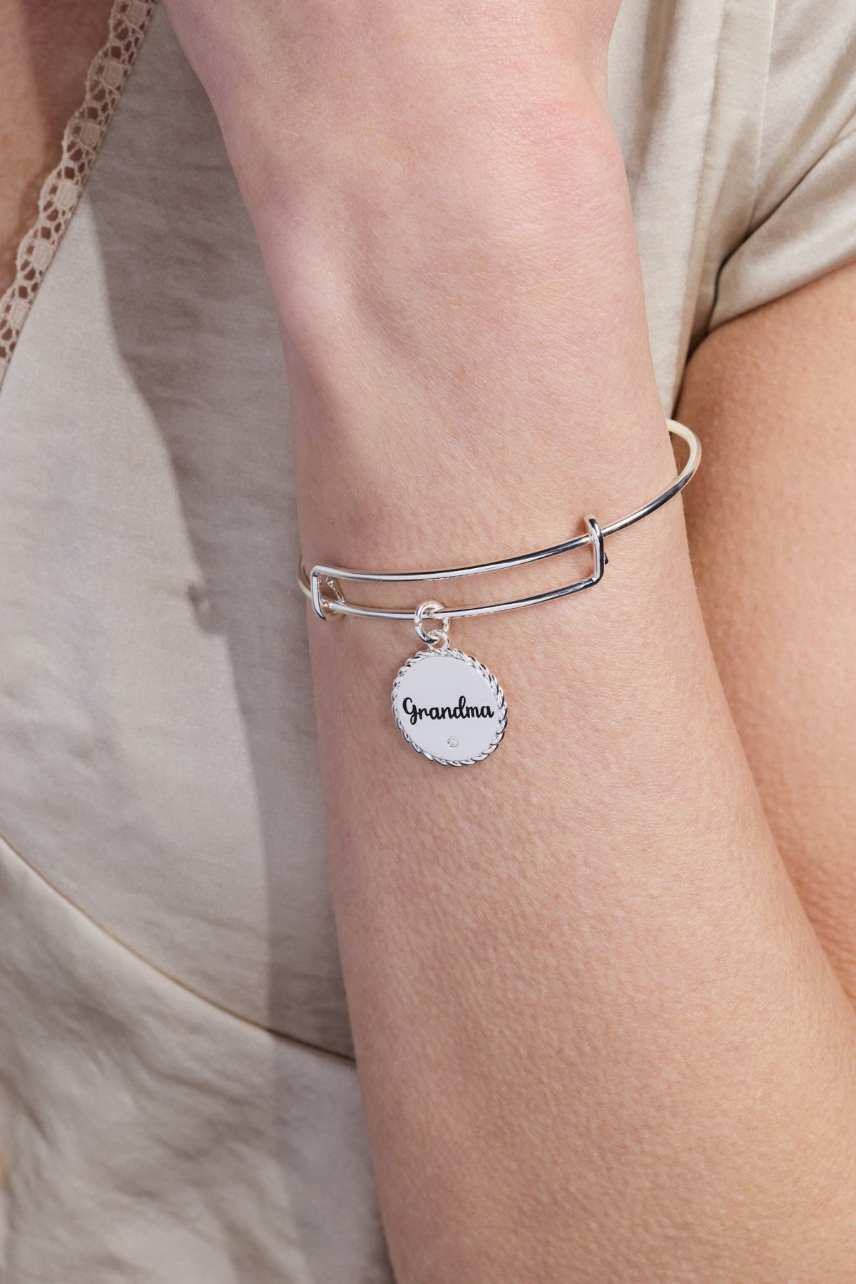 Grandma 'Wise And Warm, Her Love Feels Like Home' Charm Bangle by ALEX AND ANI at Shirley Shoppe