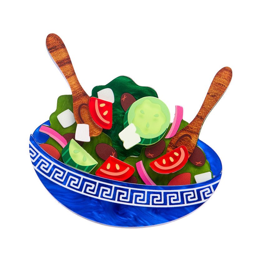 Greek Salad Brooch by Erstwilder by Quirks! at Shirley Shoppe