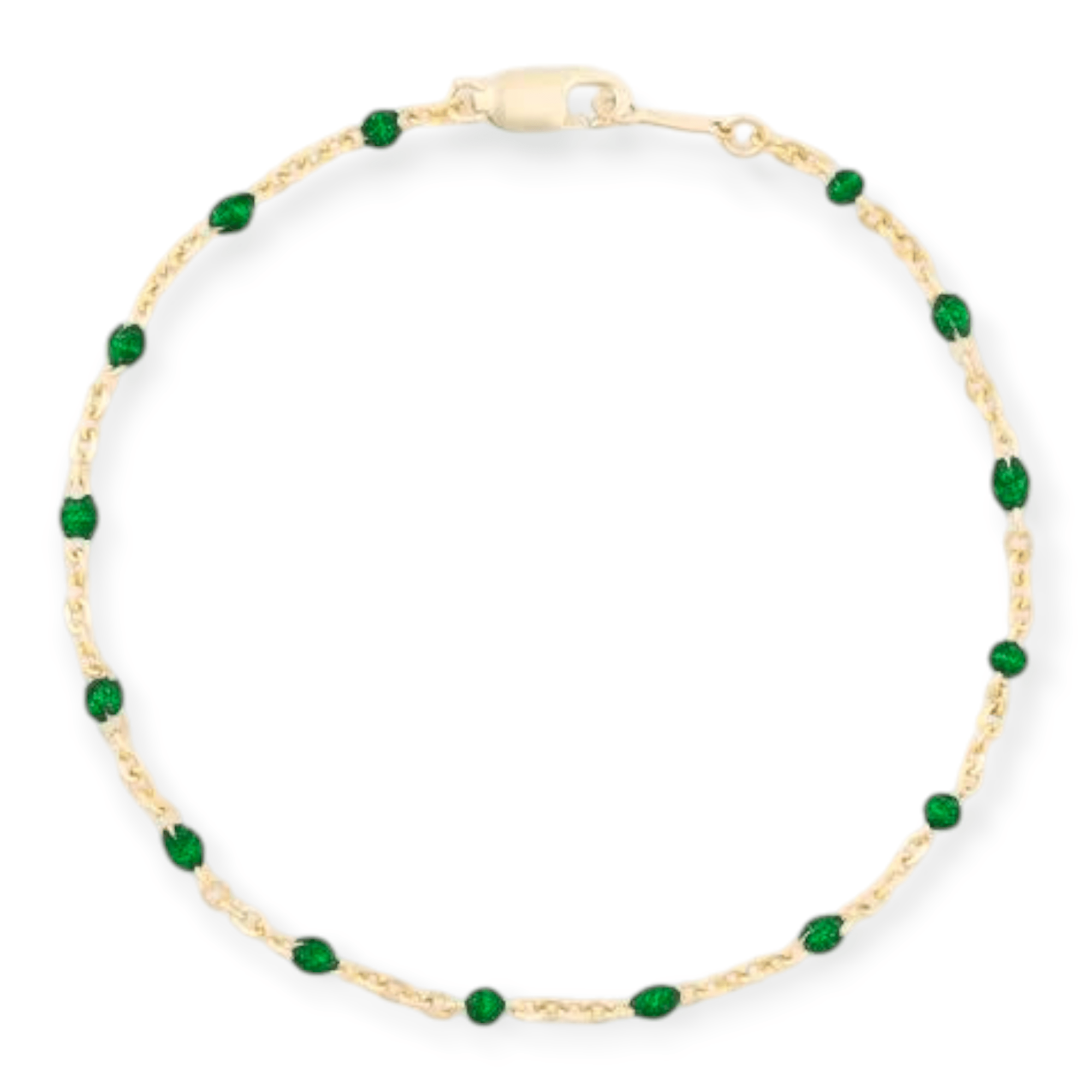green daisy bracelet by Cuffed by Nano LLC at Shirley Shoppe