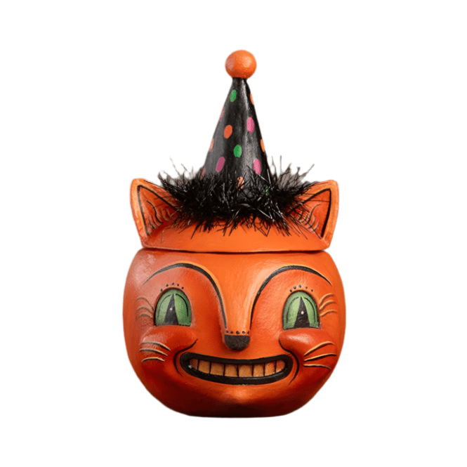 Green Eyed Copper Cat by Johanna Parker for Bethany Lowe Designs by Quirks! at Shirley Shoppe