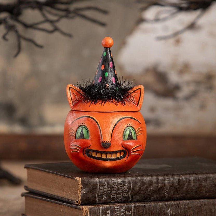 Green Eyed Copper Cat by Johanna Parker for Bethany Lowe Designs by Quirks! at Shirley Shoppe