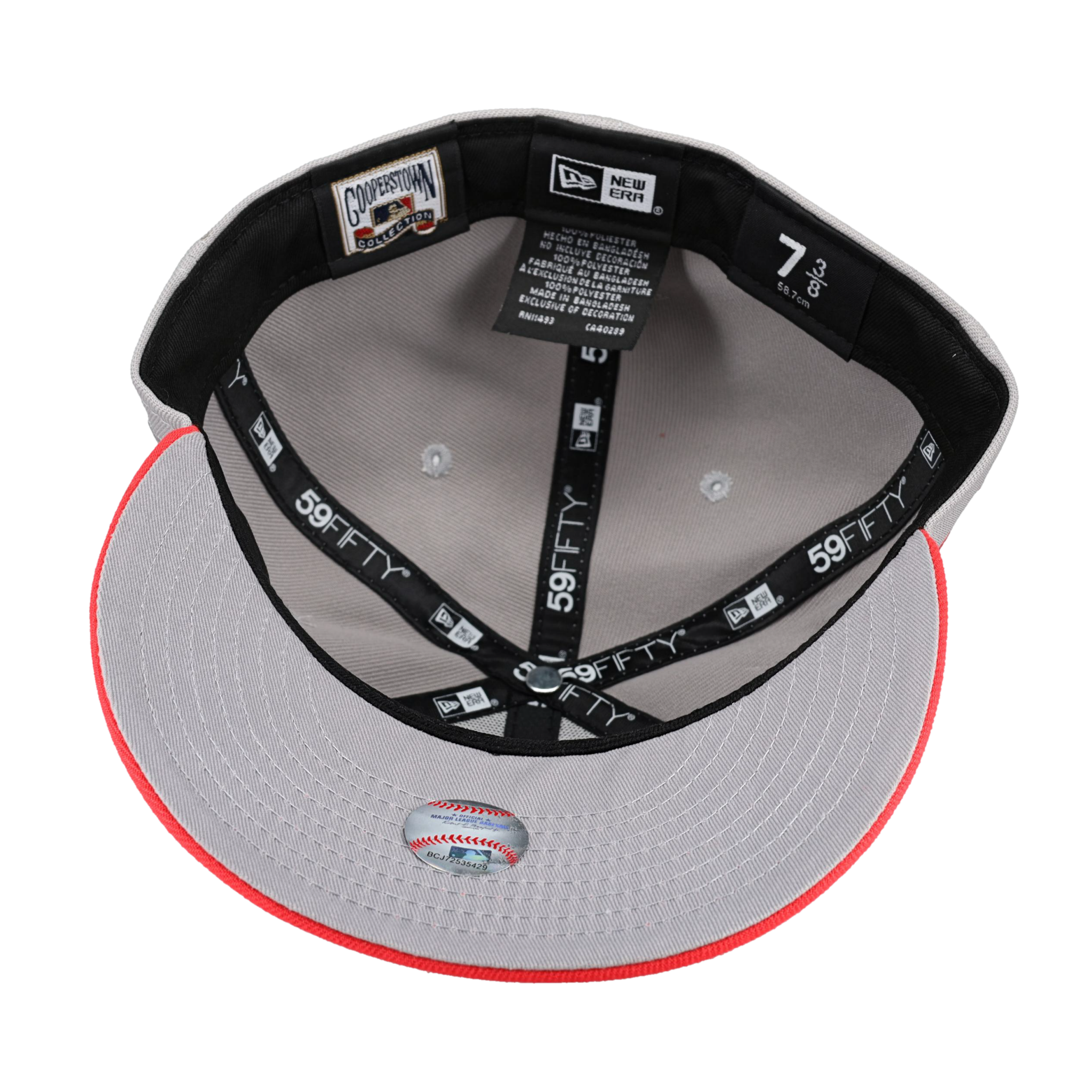 Anaheim Angels 50th Anniversary Patch Grey 59Fifty Fitted Hat