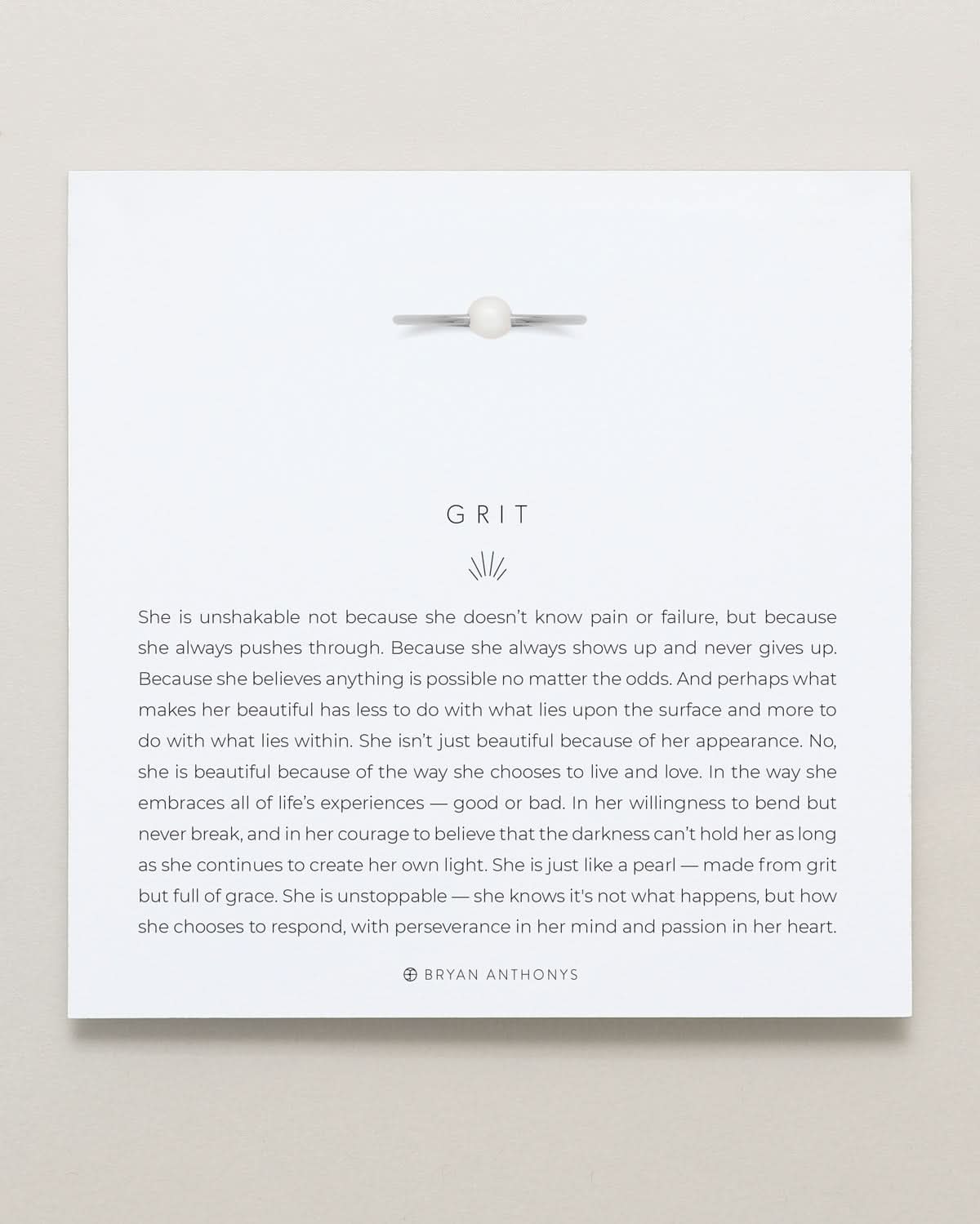 Grit Dainty Ring by Bryan Anthonys at Shirley Shoppe