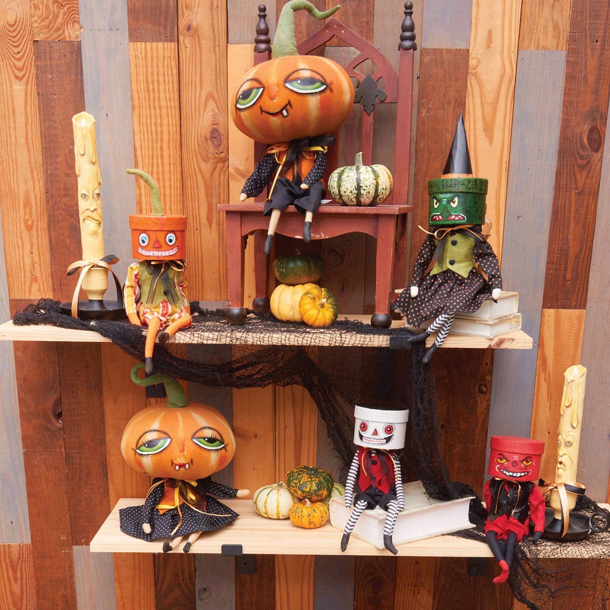 Gustavo Gathered Traditions Box Head Devil Art Doll by Quirks! at Shirley Shoppe