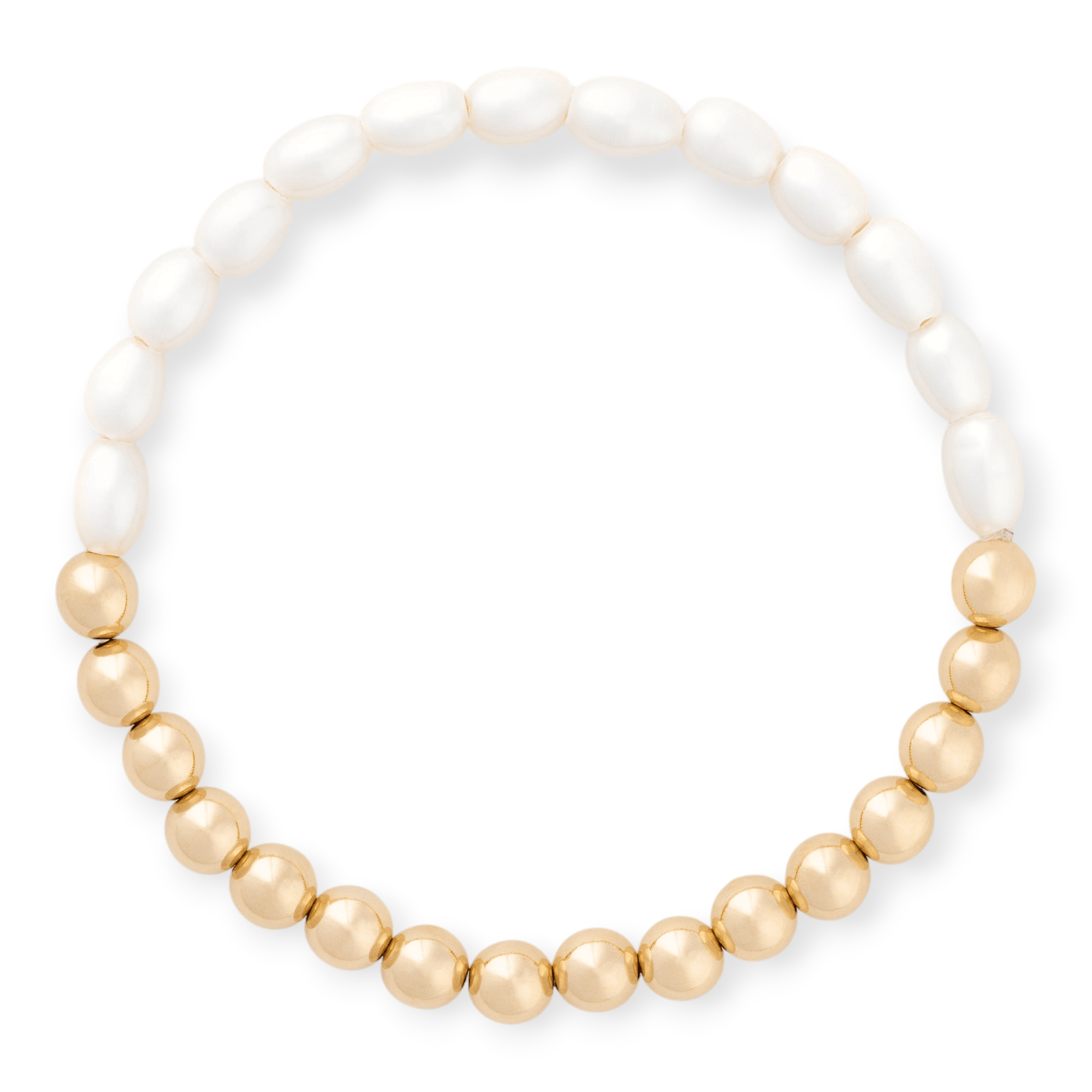 half pearl half juno bracelet (6mm) by Cuffed by Nano LLC at Shirley Shoppe