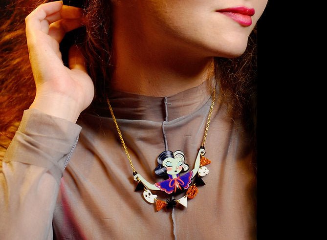 Halloween Garland Necklace by Laliblue by Quirks! at Shirley Shoppe