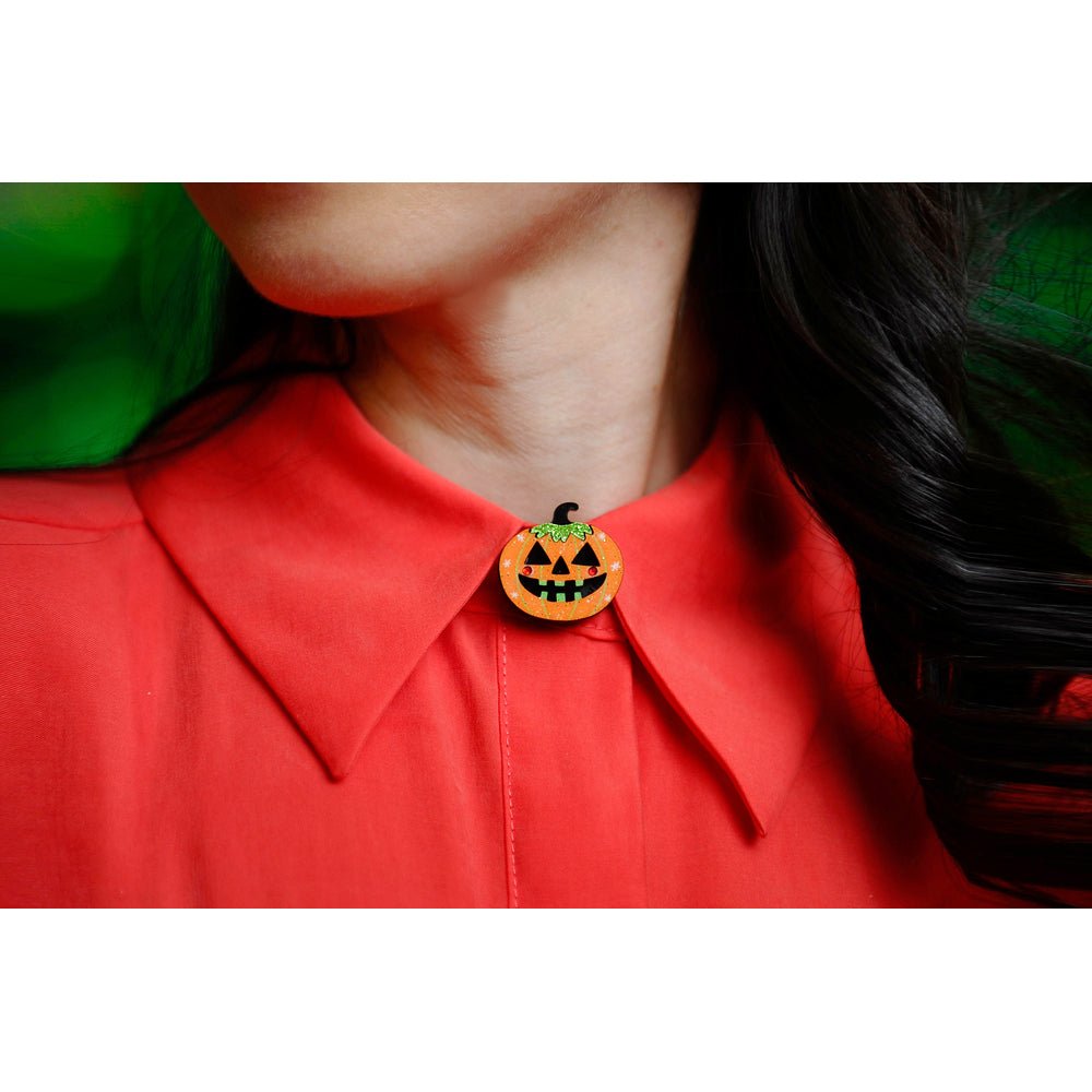 Halloween Pumpkin Button Cover by Laliblue by Quirks! at Shirley Shoppe