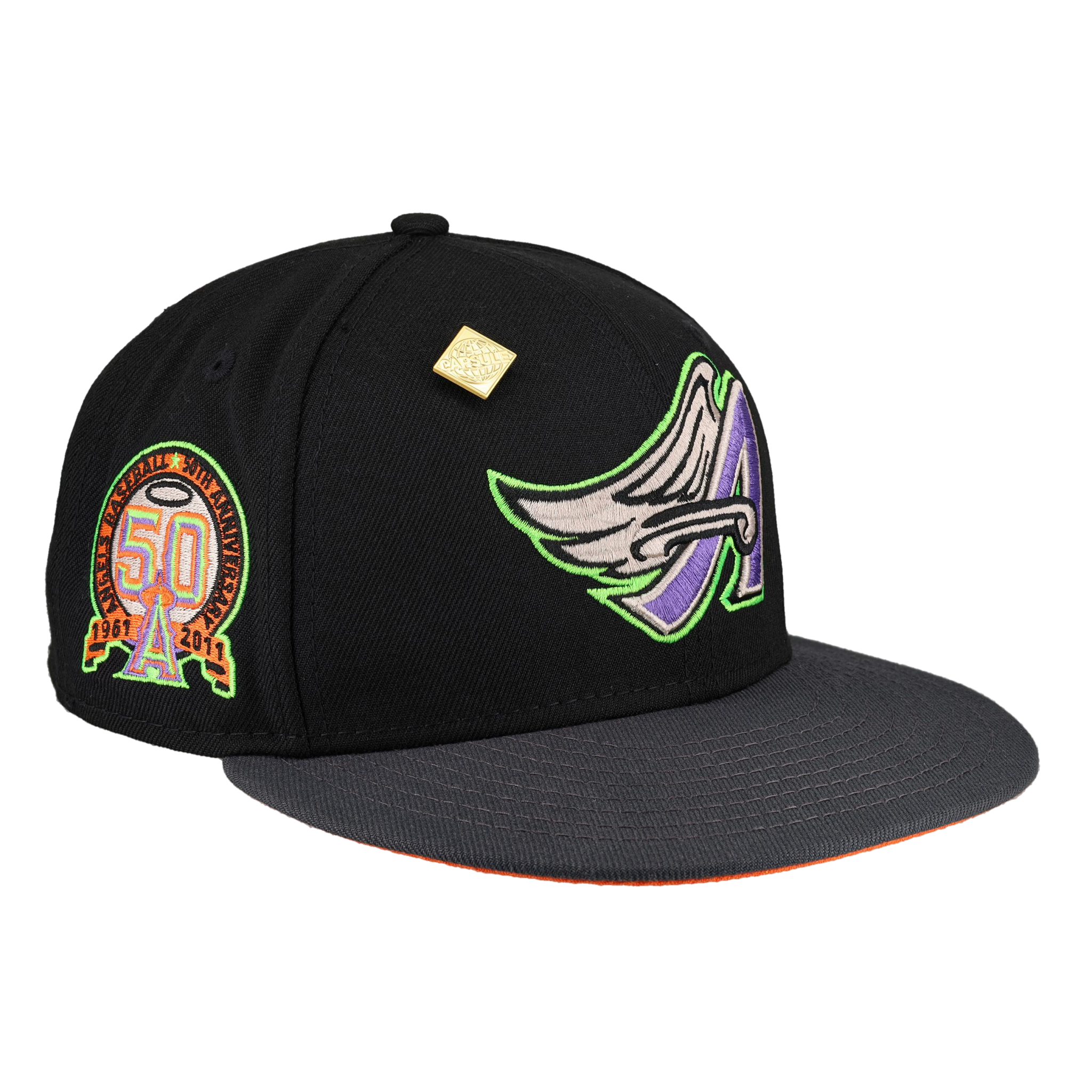 California Angels 50th Anniversary Patch 59Fifty Fitted Hat