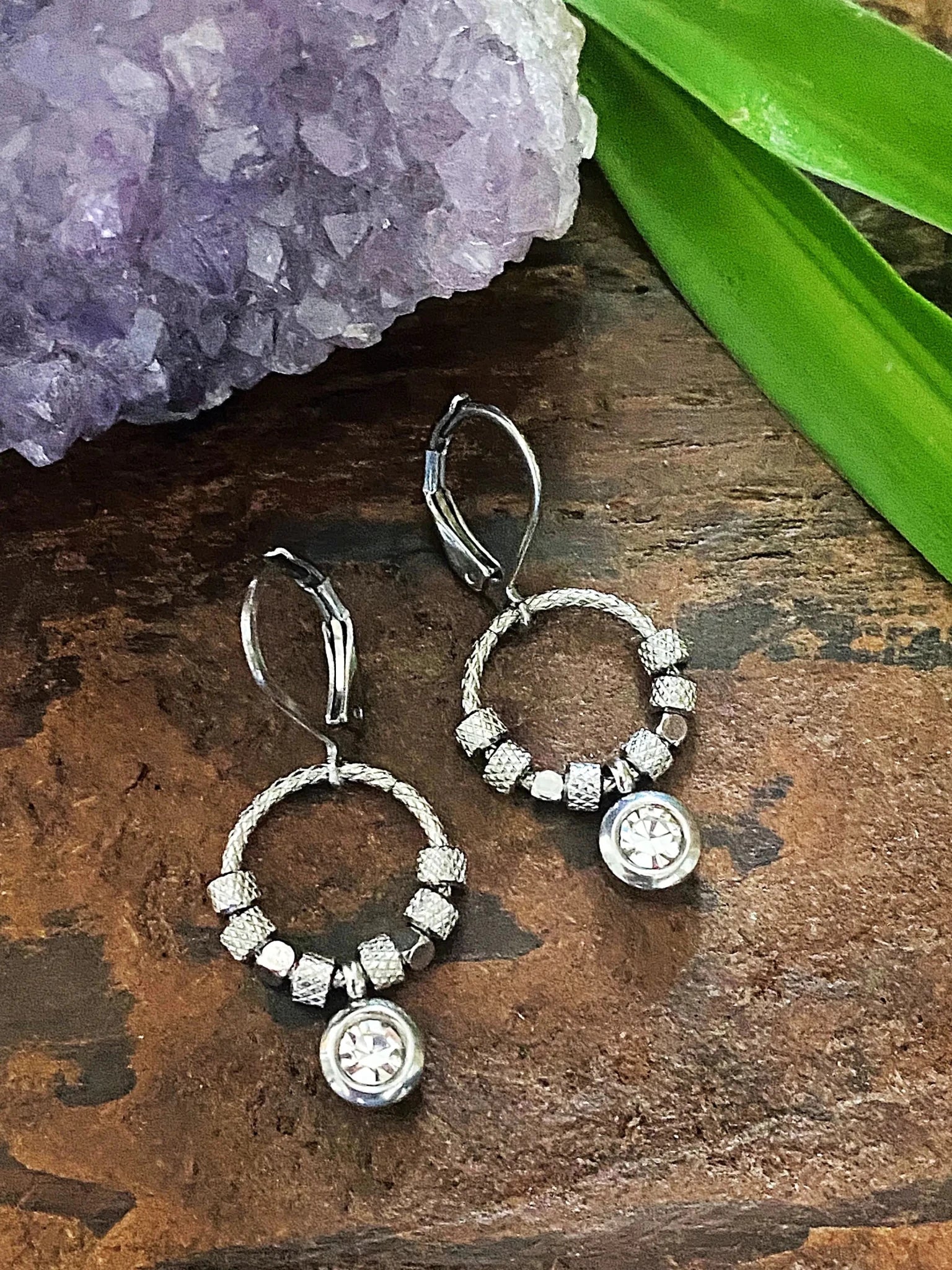 HALO SHIMMER EARRINGS by Bellaforma Jewelry at Shirley Shoppe