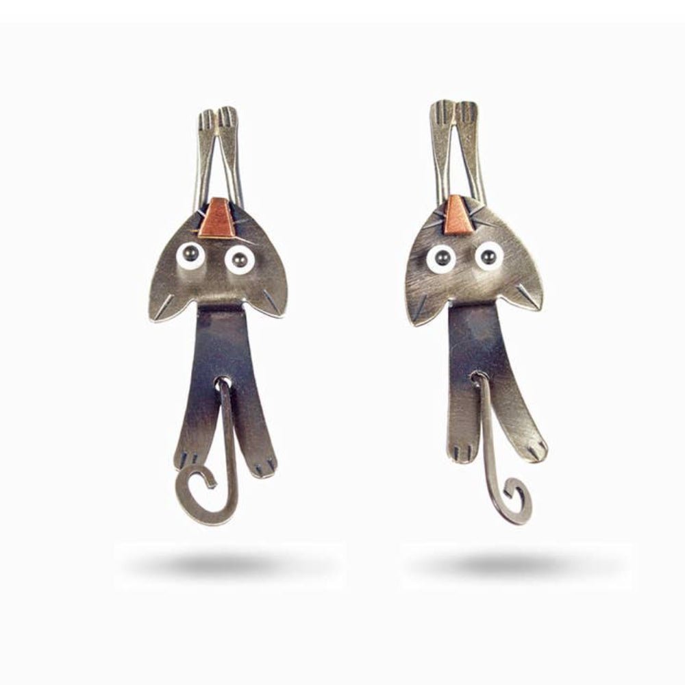Hang in There Earrings by Chickenscratch by Quirks! at Shirley Shoppe