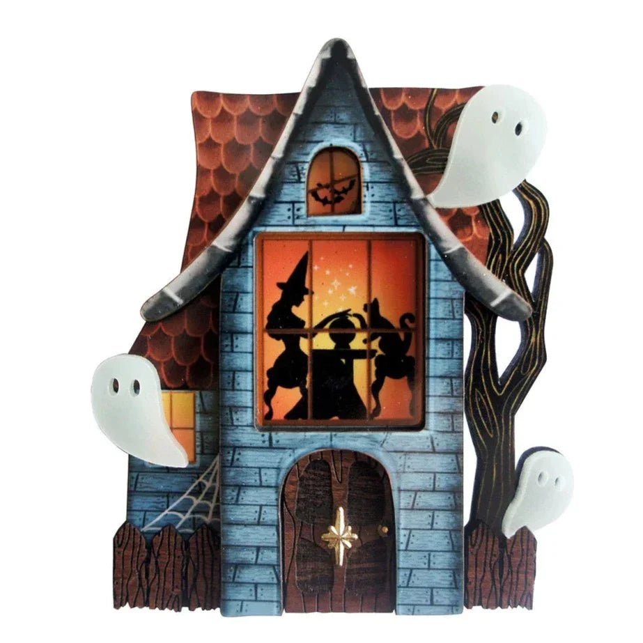 Haunted House Halloween Brooch by Laliblue by Quirks! at Shirley Shoppe