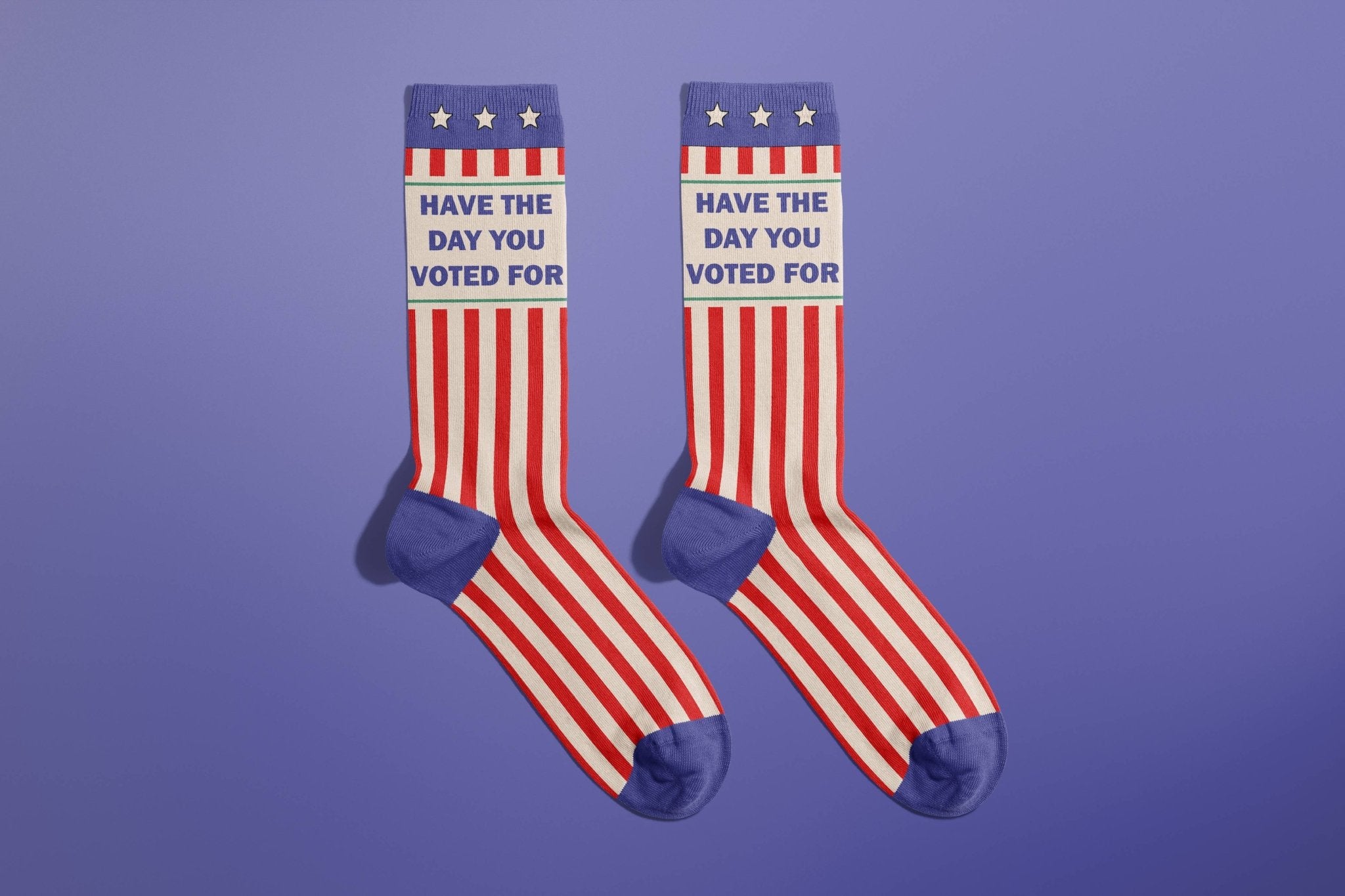Have The Day You Voted For Socks by Quirks! at Shirley Shoppe