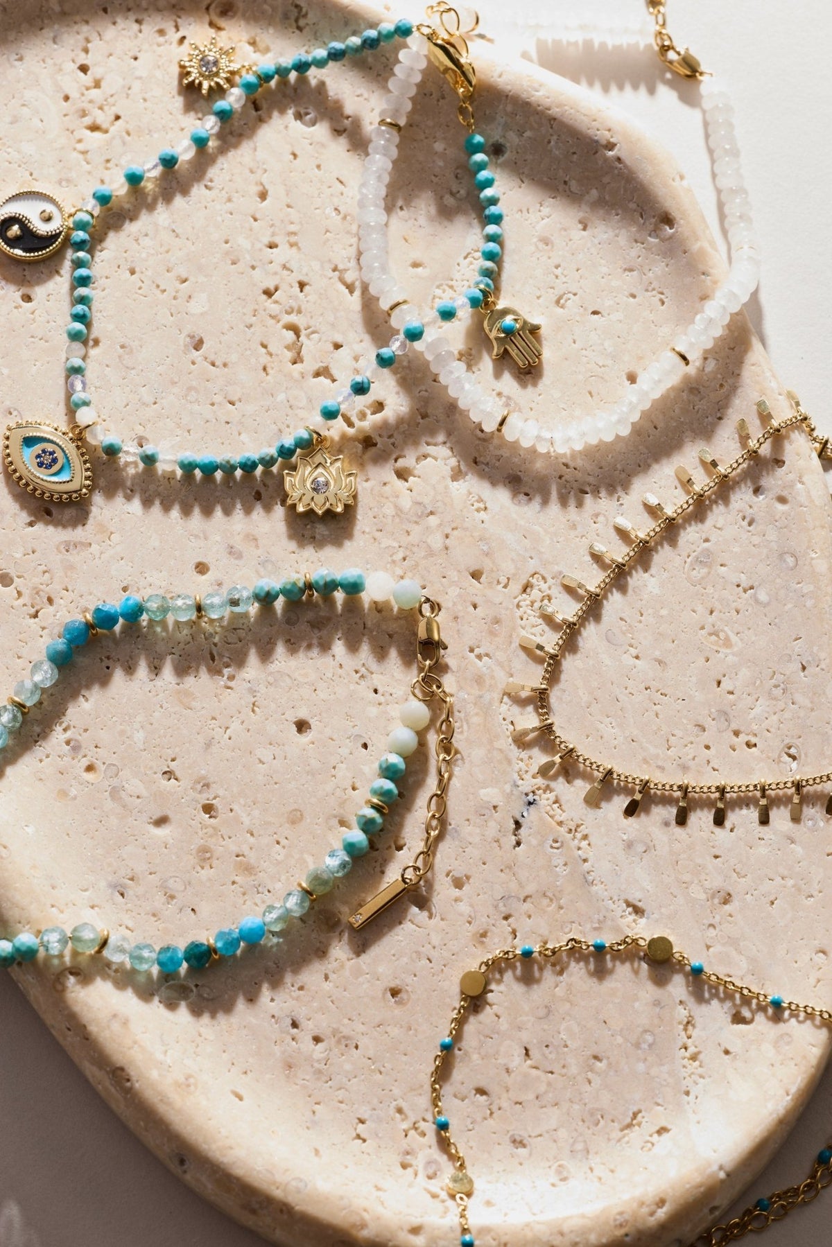 Healing Stone Charm Anklet by ALEX AND ANI at Shirley Shoppe