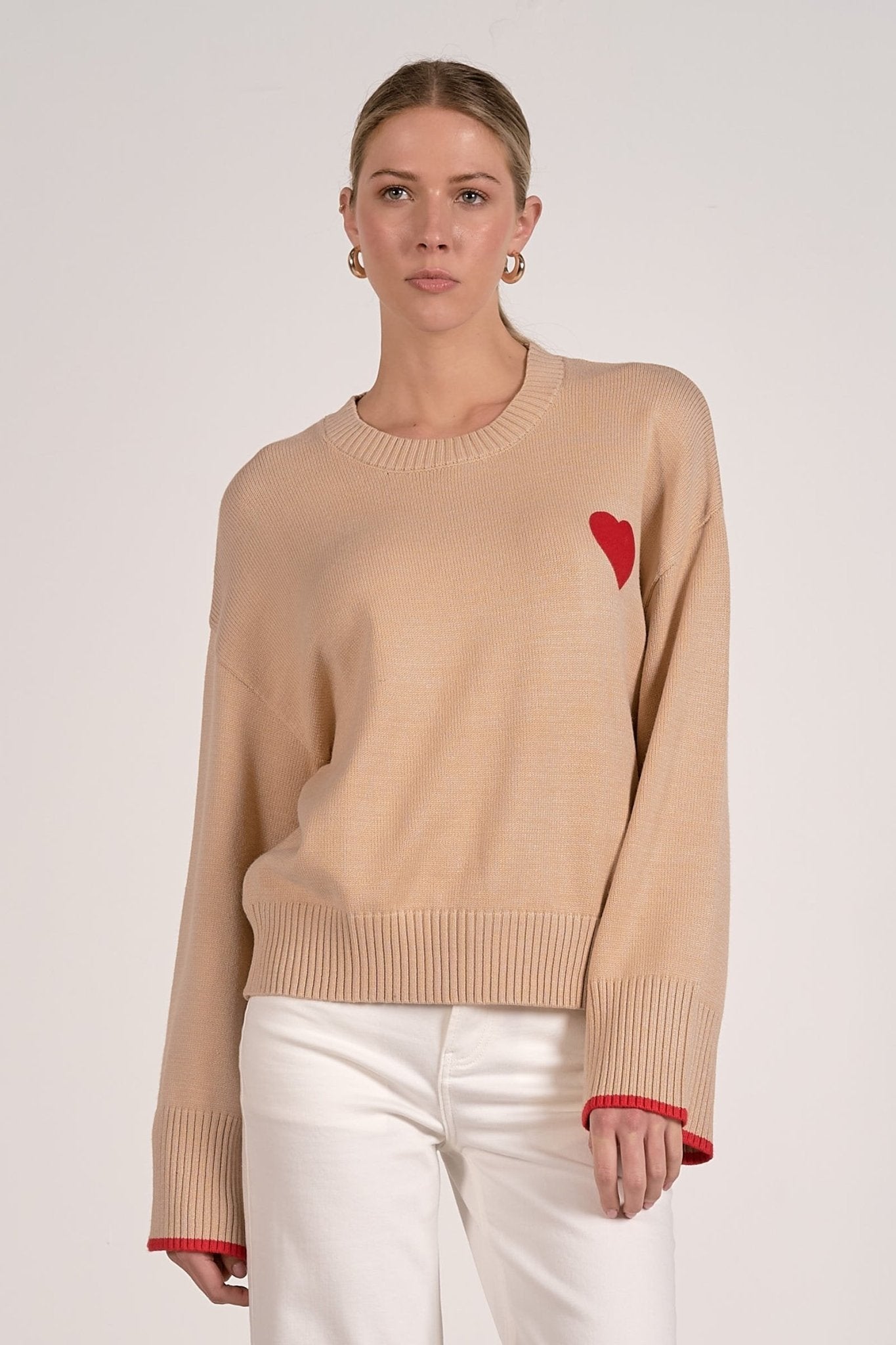 Heart Sweater by Shop Elan at Shirley Shoppe