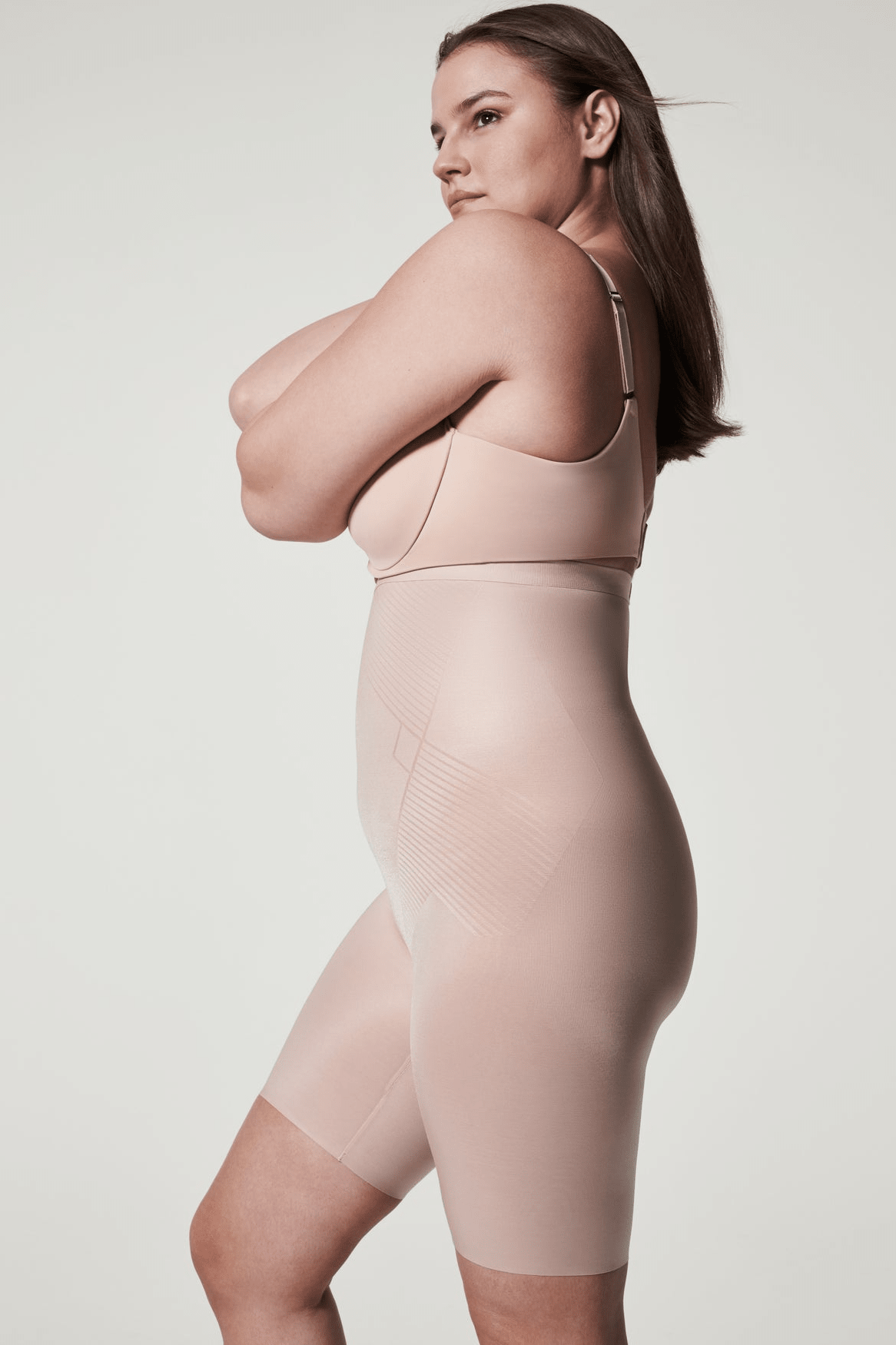 High - Waisted Mid - Thigh Short by Spanx at Shirley Shoppe