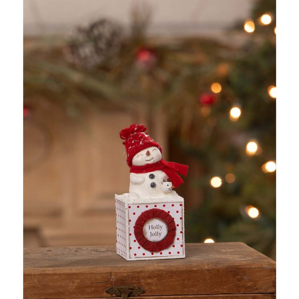 Holly Jolly Snowgirl by Bethany Lowe Designs by Quirks! at Shirley Shoppe