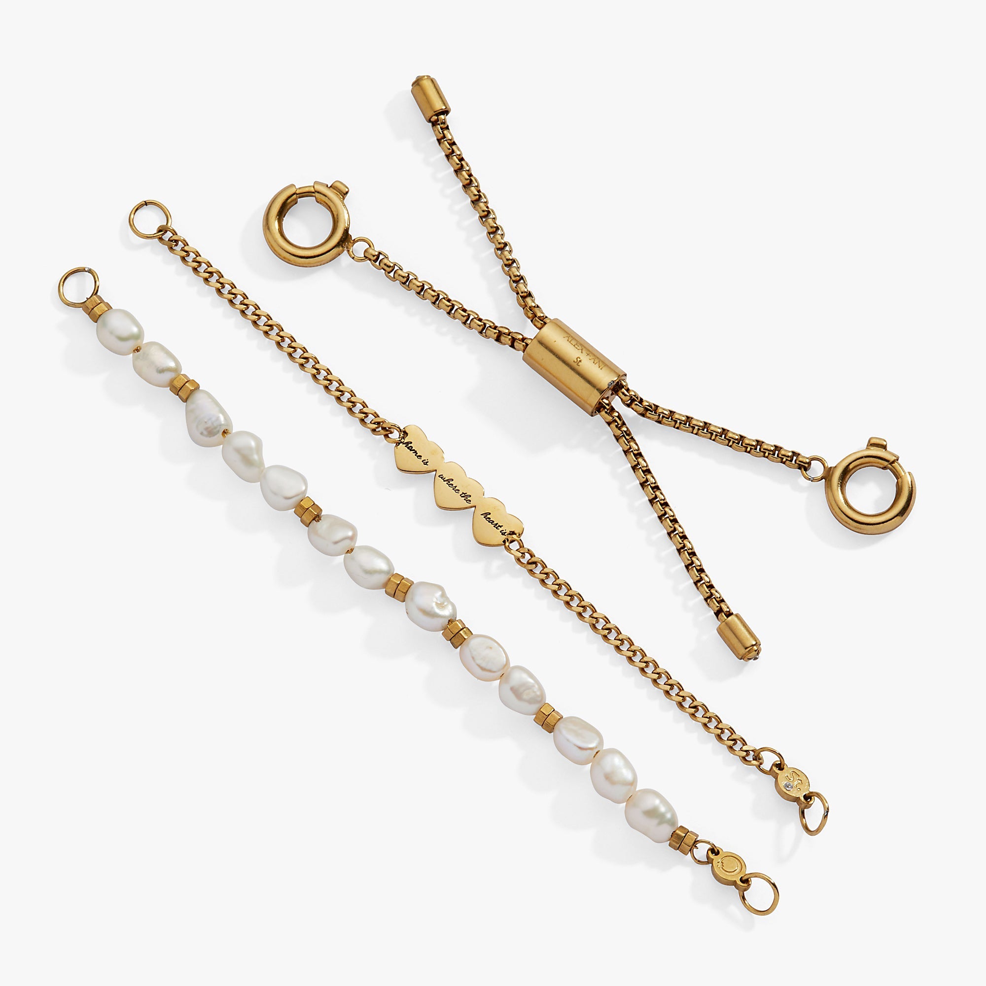 'Home Is Where The Heart Is' Pearl Stranded™ Bracelet Set by ALEX AND ANI at Shirley Shoppe