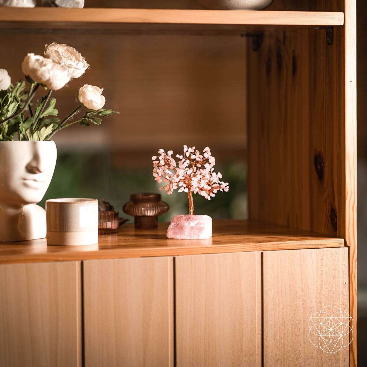 Home Sweet Home - Feng Shui Rose Quartz Tree by Conscious Items at Shirley Shoppe