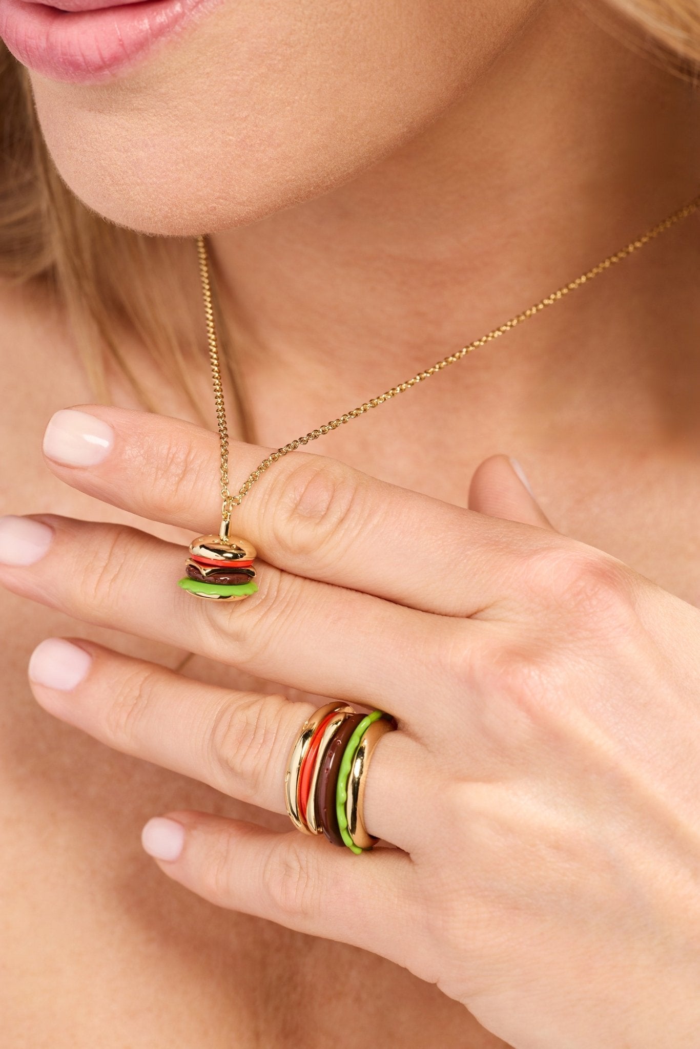 Hot Grill Summer 'Bun In A Million' Hamburger Pendant by ALEX AND ANI at Shirley Shoppe