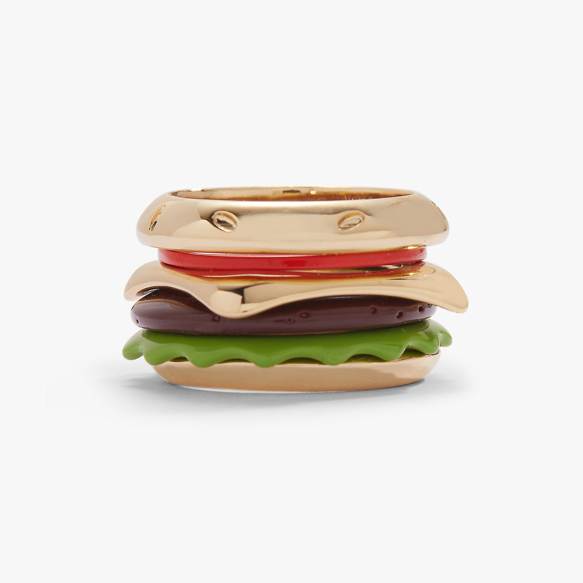 Burger Rings Stack Hot Grill Summer Hamburger Stacking Ring - ALEX AND ANI