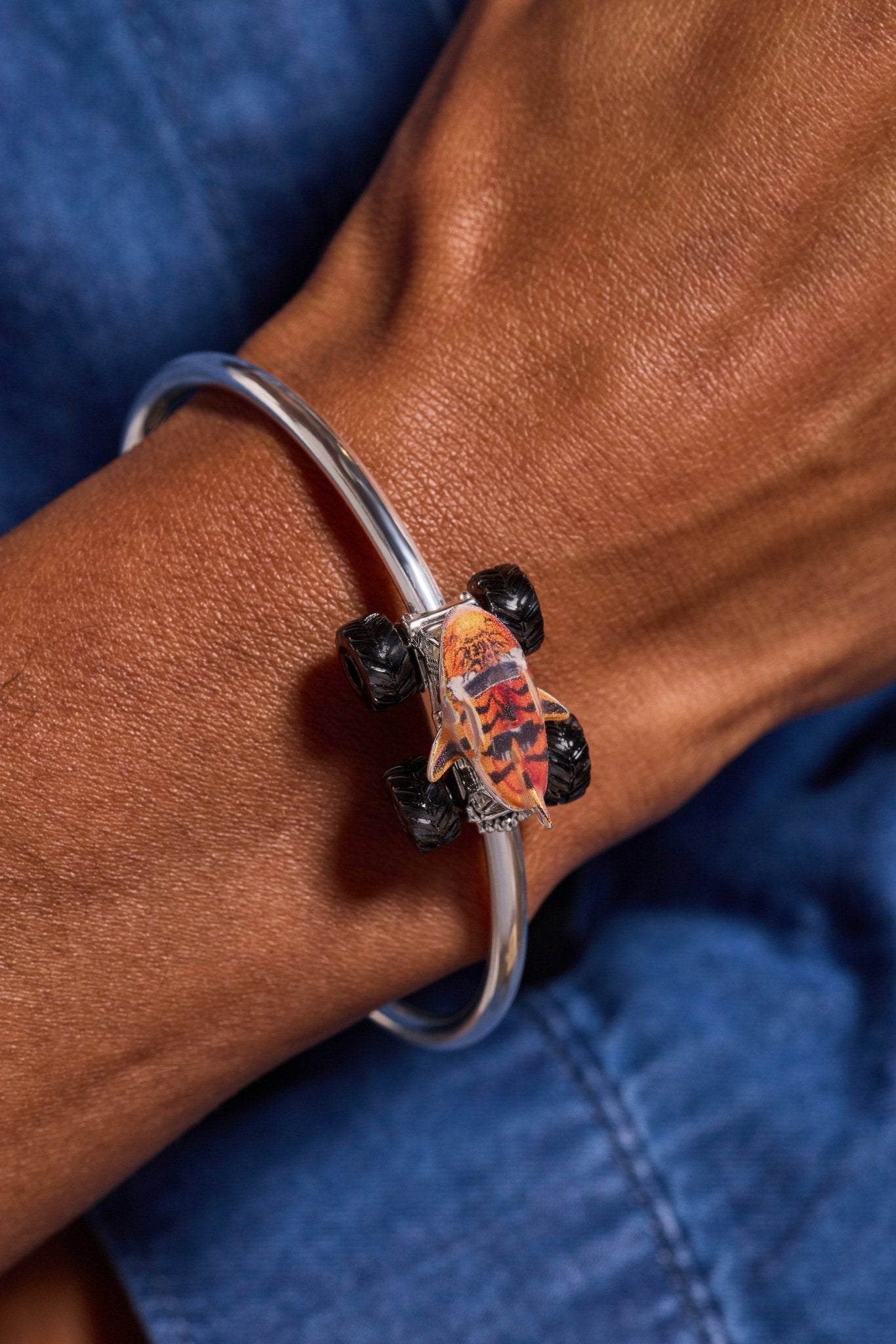 Hot Wheels™ Tiger Shark Monster Truck Moveable Cuff by ALEX AND ANI at Shirley Shoppe