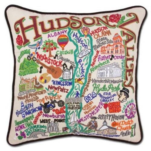 Hudson Valley Hand - Embroidered Pillow by Quirks! at Shirley Shoppe