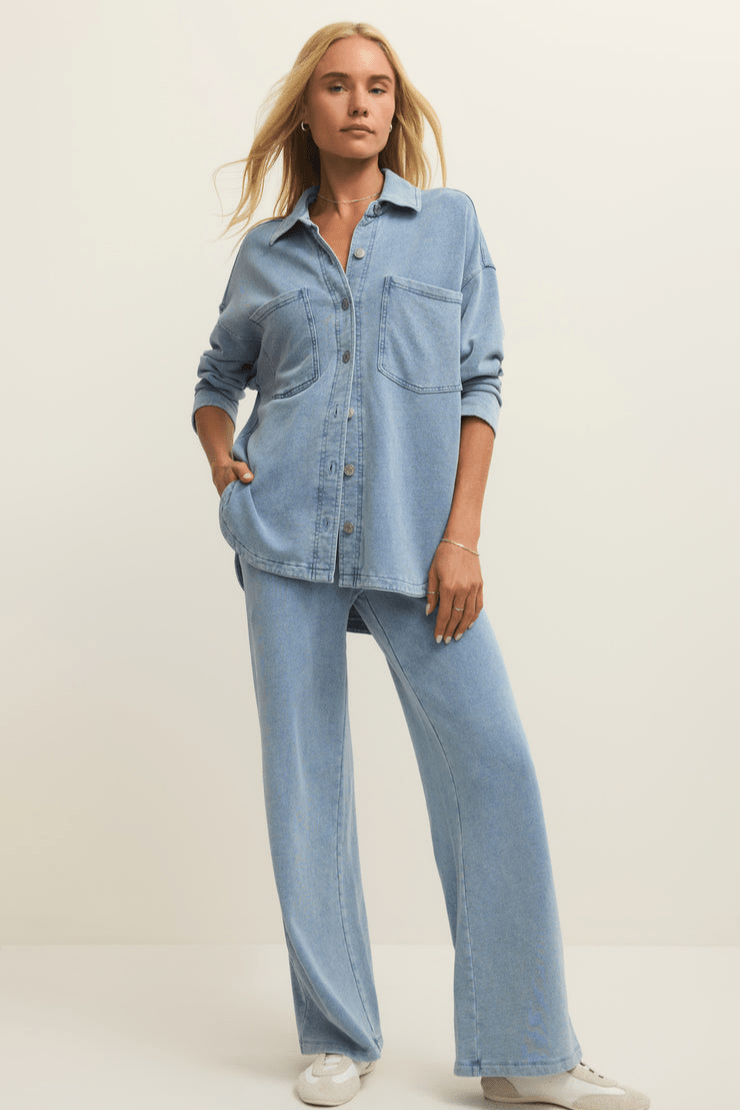 Hunter Knit Denim Pant by z supply at Shirley Shoppe