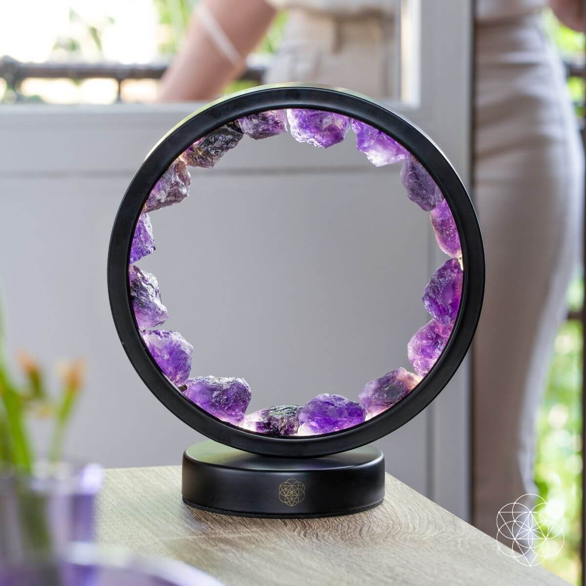 I Am At Peace - Spiritual Protection Amethyst Lamp by Conscious Items at Shirley Shoppe