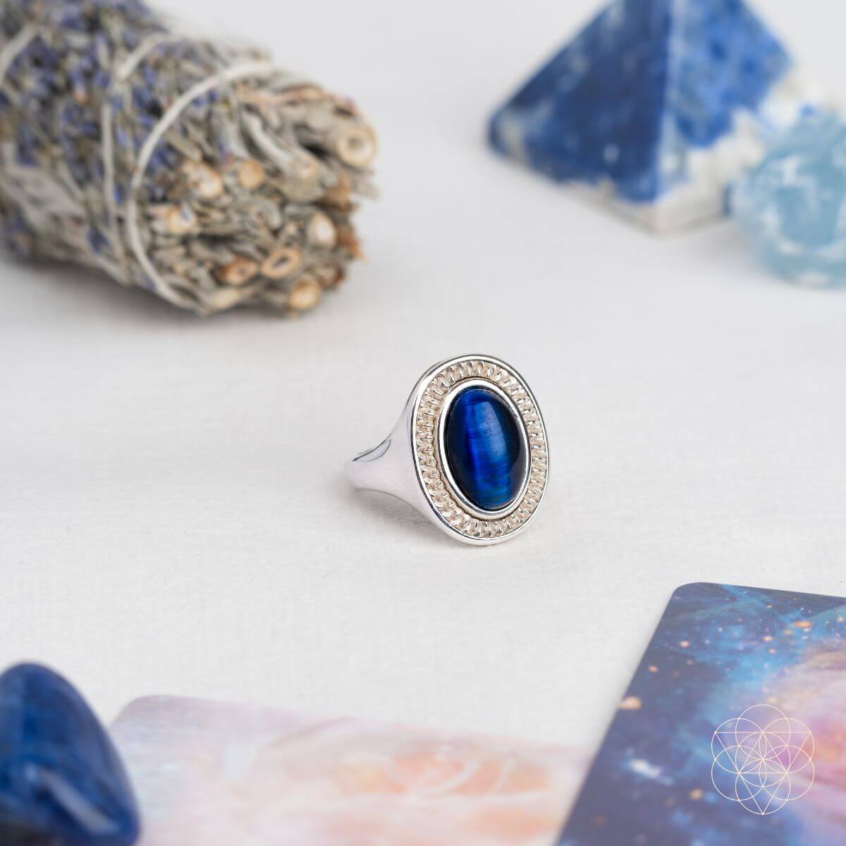 I Am Fearless: Dragon’s Eye Silver Ring of Protection by Conscious Items at Shirley Shoppe