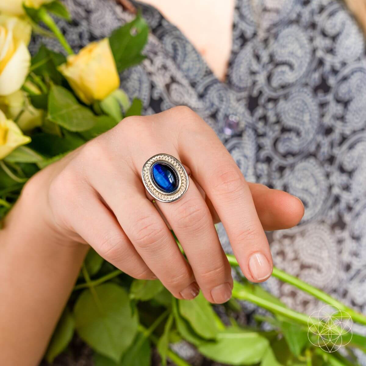 I Am Fearless: Dragon’s Eye Silver Ring of Protection by Conscious Items at Shirley Shoppe