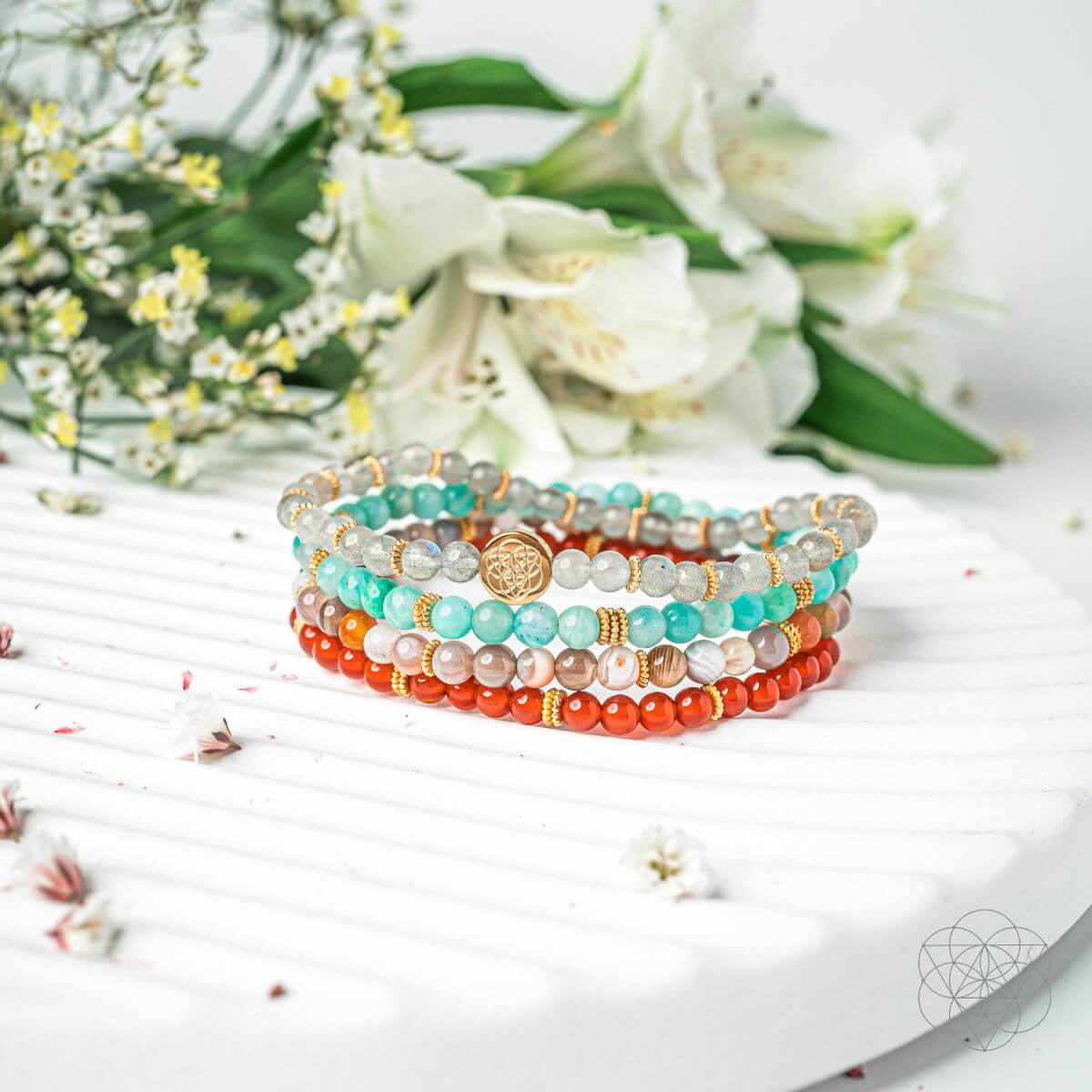 I Am Healthy: Mind, Body & Spirit Restoration Bracelet Pack of 4 by Conscious Items at Shirley Shoppe