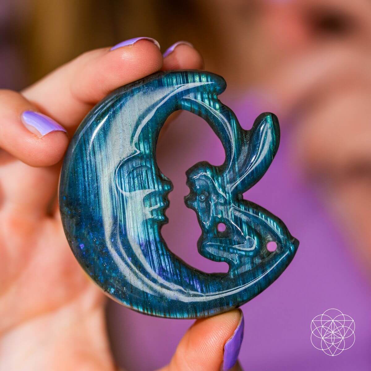 I Am Reborn - Labradorite Carving of Transformation by Conscious Items at Shirley Shoppe