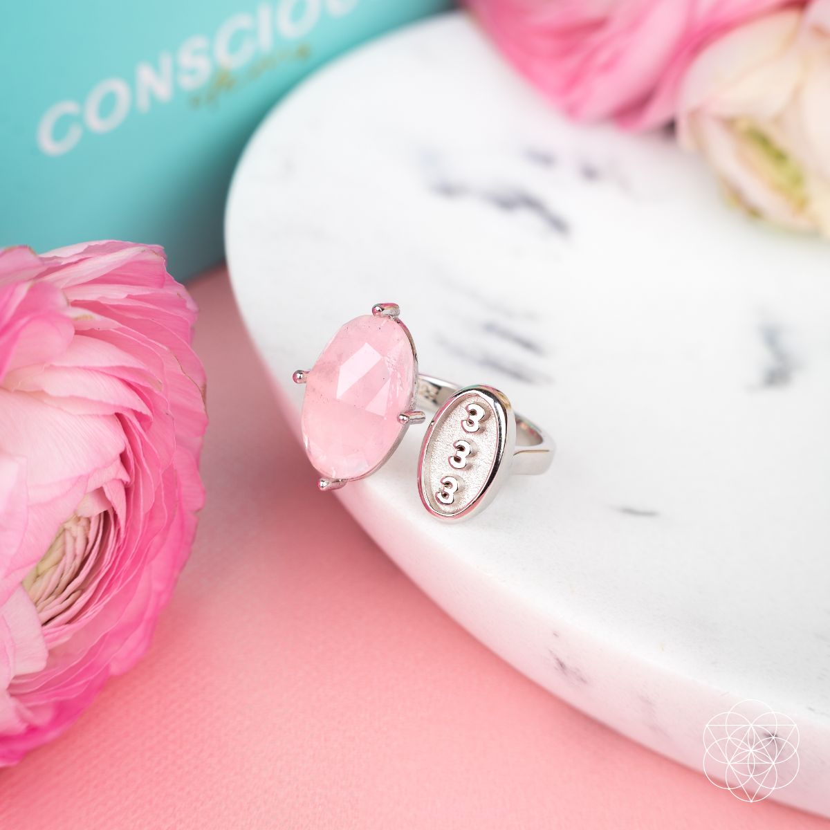 I Am Resilient: 333 Angel Number Silver Ring of Celestial Support by Conscious Items at Shirley Shoppe