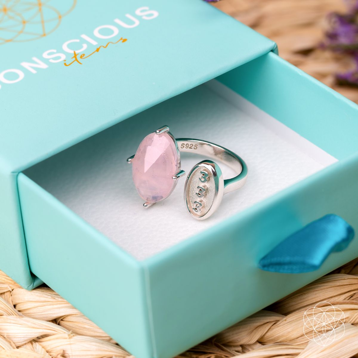 I Am Resilient: 333 Angel Number Silver Ring of Celestial Support by Conscious Items at Shirley Shoppe