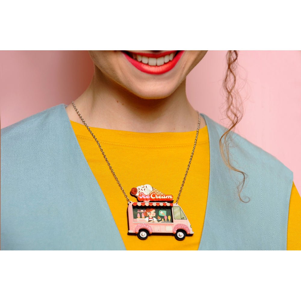Ice Cream Truck Necklace by Laliblue by Quirks! at Shirley Shoppe
