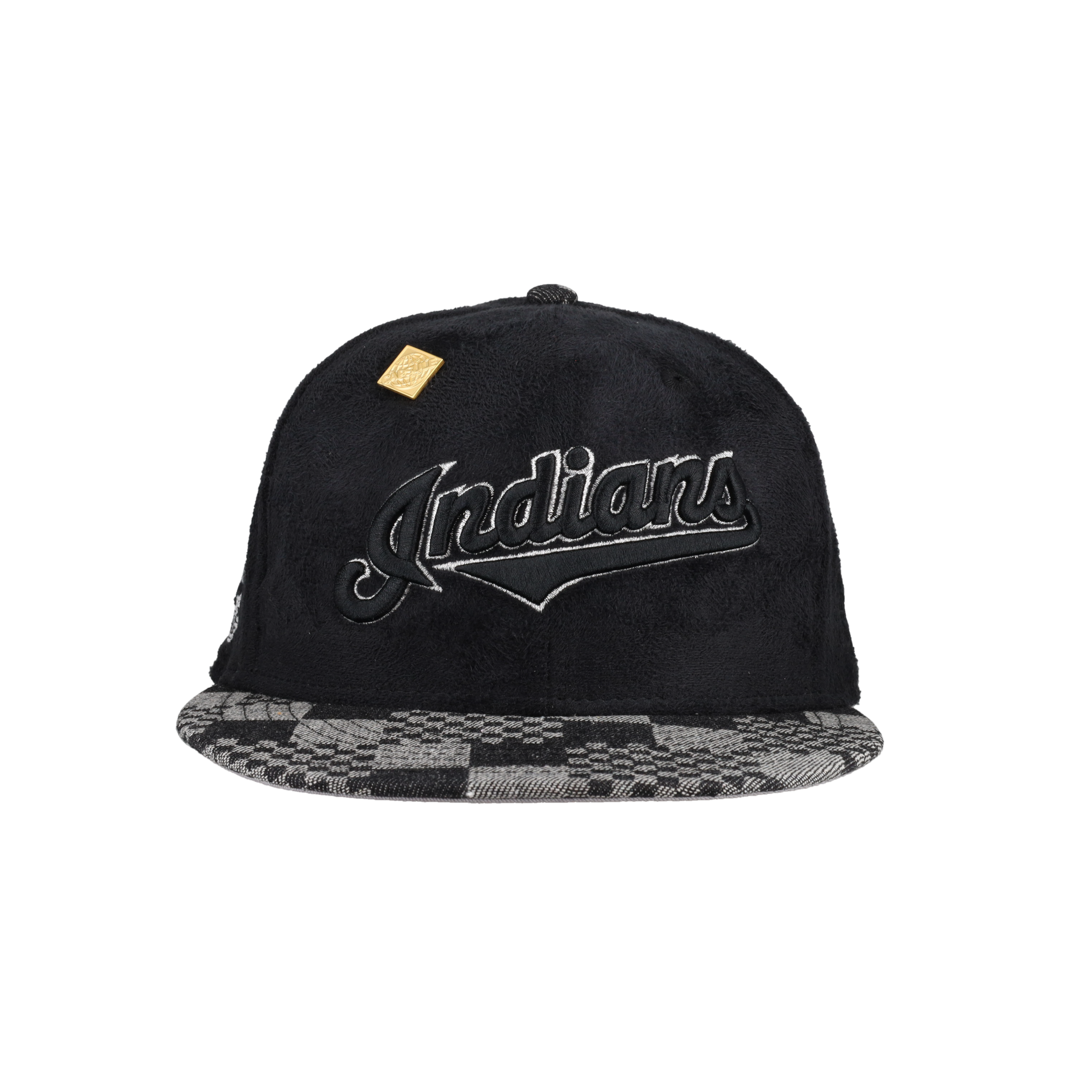 Cleveland Indians Suede Inaugural Season Patch 59Ffity Fitted Hat