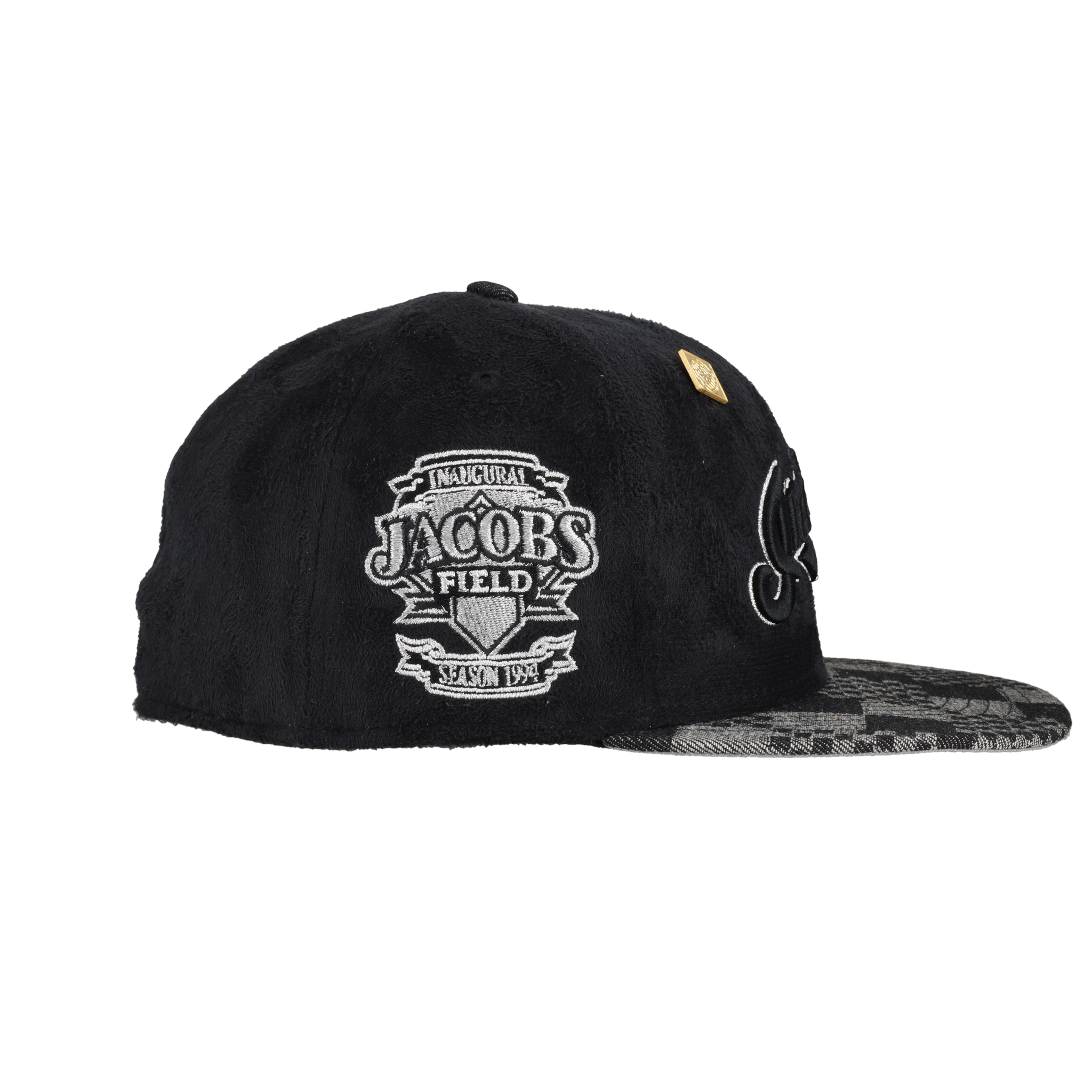 Cleveland Indians Suede Inaugural Season Patch 59Ffity Fitted Hat