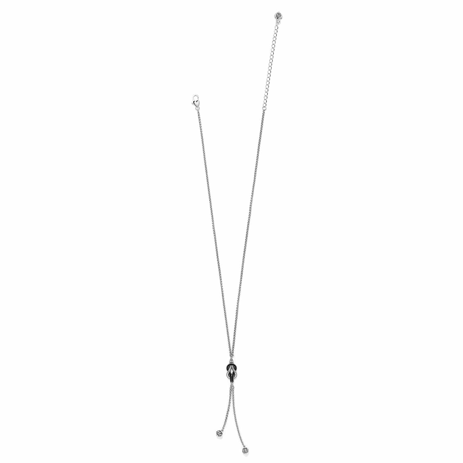 Interlok Harmony Black Lariat Necklace