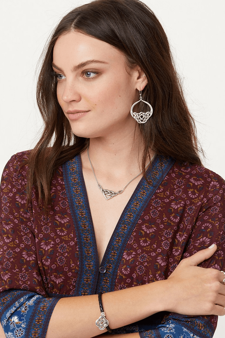Interlok V Heart Necklace by Brighton at Shirley Shoppe