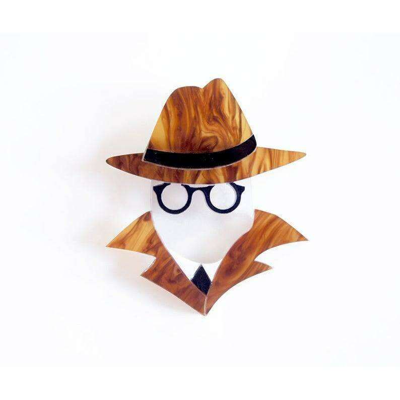 Invisible Man Brooch by Laliblue