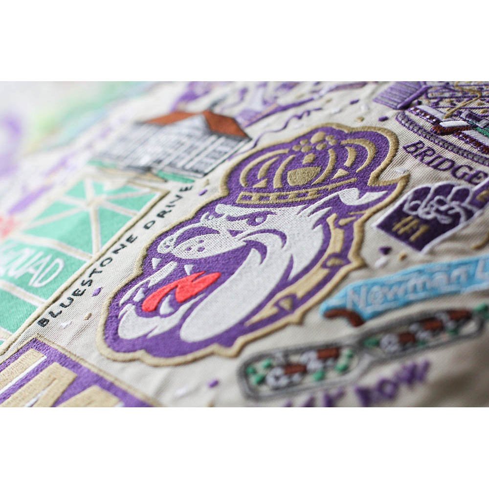 James Madison University Collegiate Embroidered Pillow by CatStudio by Quirks! at Shirley Shoppe
