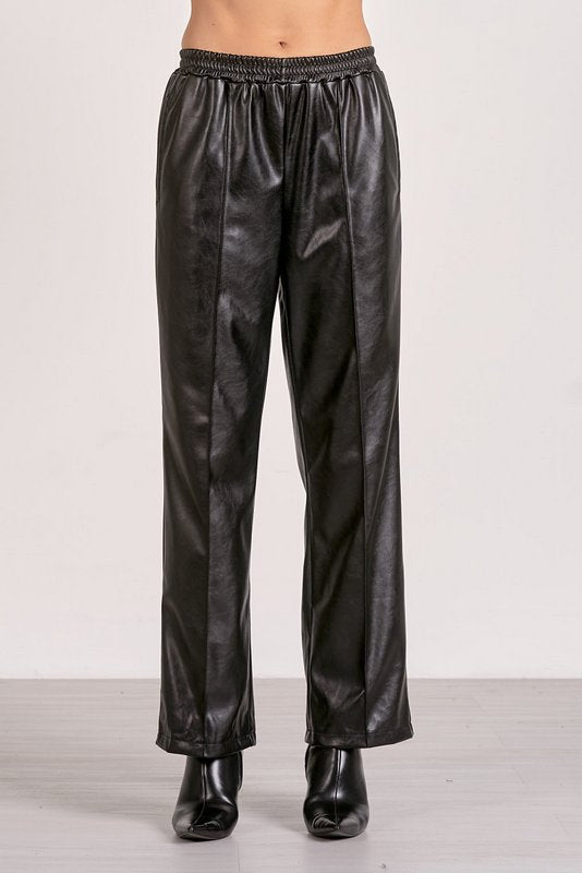 Jaya Faux Leather Pant by Shop Elan at Shirley Shoppe