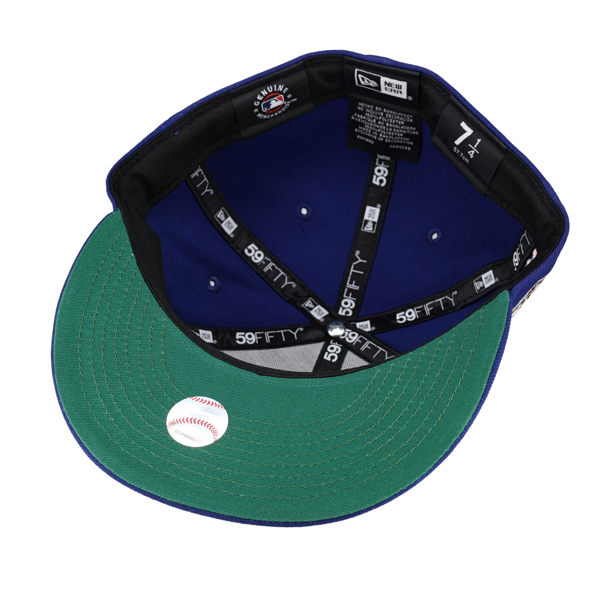 Los Angeles Dodgers 60th Anniversary Patch Floral Collection Fitted Hat