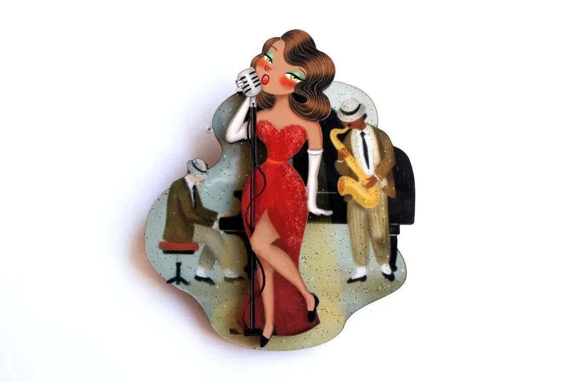 Jazz Concert Brooch by Laliblue by Quirks! at Shirley Shoppe